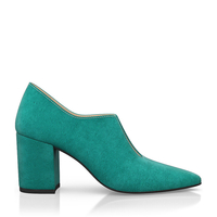 Block Heel Pointed Toe Schuhe 6683