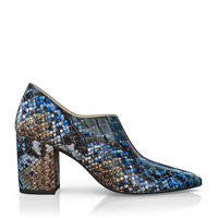 Block Heel Pointed Toe Schuhe 6684