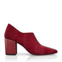 Block Heel Pointed Toe Schuhe 7301