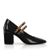 Block Heel Pointed Toe Schuhe 7302