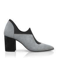 Block Heel Pointed Toe Schuhe 7307