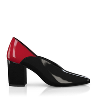 Block Heel Pointed Toe Schuhe 7312