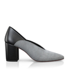 Block Heel Pointed Toe Schuhe 7364