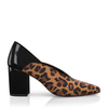 Block Heel Pointed Toe Schuhe 7366