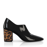 Block Heel Pointed Toe Schuhe 8067