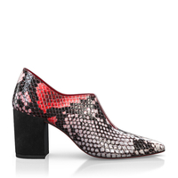 Block Heel Pointed Toe Schuhe 8569