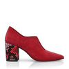 Block Heel Pointed Toe Schuhe 8642