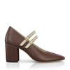Block Heel Pointed Toe Schuhe 9150
