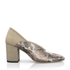 Block Heel Pointed Toe Schuhe 9160