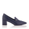 Block Heel Pointed Toe Schuhe Grazia - Tiefer Blau