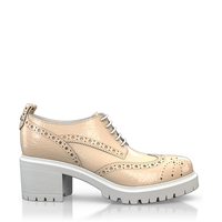Blockabsatz Derby Schuhe 11045