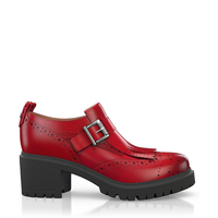 Blockabsatz Derby Schuhe 11060