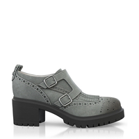 Blockabsatz Derby Schuhe 11069