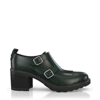 Blockabsatz Derby Schuhe 11075