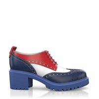 Blockabsatz Derby Schuhe 14849
