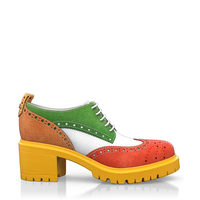 Blockabsatz Derby Schuhe 14855