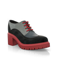 Blockabsatz Derby Schuhe 23807