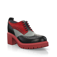 Blockabsatz Derby Schuhe 27605