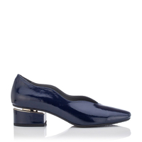 Blockabsatz Schuhe mit Karee-Spitze Carina Lackleder – Ozeanien