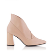 Blockabsatz Stiefelletten mit Spitzzehen Bella Beige