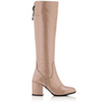 Blockabsatzstiefel Caterina Knautschlackleder - Khaki