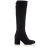 Blockabsatzstiefel Caterina Veloursleder - Nero