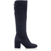 Blockabsatzstiefel Caterina Veloursleder – Tiefer Blau