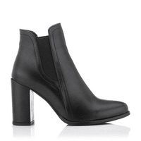 Chelsea-Stiefel mit Absatz Mia - Schwarz