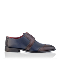 Derby-Schuhe für Herren Paolo Blau & Braun