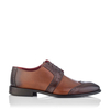 Derby-Schuhe für Herren Paolo Cognac & Braun