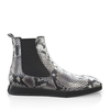 Flache Herren Stiefeletten mit Karee-Spitze 12221