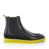 Flache Herren Stiefeletten mit Karee-Spitze 13850