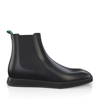 Flache Herren Stiefeletten mit Karee-Spitze 13853
