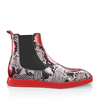 Flache Herren Stiefeletten mit Karee-Spitze 13862
