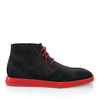 Flache Herren Stiefeletten mit Karee-Spitze 18025