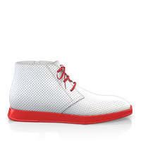 Flache Herren Stiefeletten mit Karee-Spitze 18037