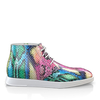 Flache Herren Stiefeletten mit Karee-Spitze 18040