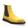 Flache Herren Stiefeletten mit Karee-Spitze 21718