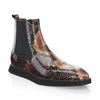 Flache Herren Stiefeletten mit Karee-Spitze 22574