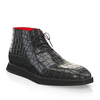 Flache Herren Stiefeletten mit Karee-Spitze 22584