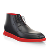 Flache Herren Stiefeletten mit Karee-Spitze 22592