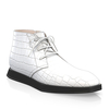 Flache Herren Stiefeletten mit Karee-Spitze 22597