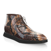 Flache Herren Stiefeletten mit Karee-Spitze 22600