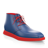 Flache Herren Stiefeletten mit Karee-Spitze 22603