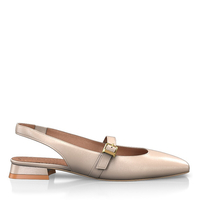Flache Schuhe mit quadratischer Spitze 18214