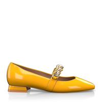 Flache Schuhe mit quadratischer Spitze 18301
