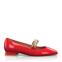 Flache Schuhe mit quadratischer Spitze 18307