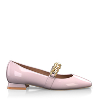 Flache Schuhe mit quadratischer Spitze 18310