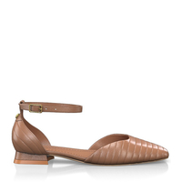Flache Schuhe mit quadratischer Spitze 18319