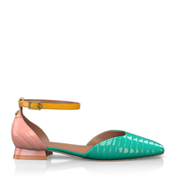 Flache Schuhe mit quadratischer Spitze 18322